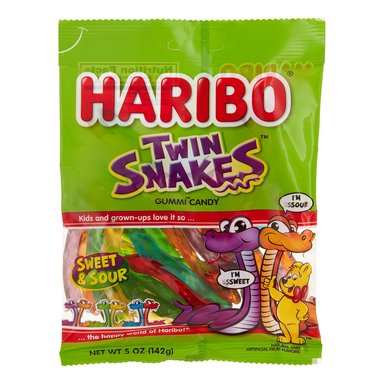 HARIBO TWIN SNAKES 5 OZ