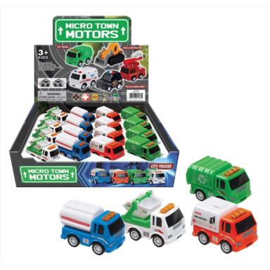 Pm City Trucks Die Cast Asstd