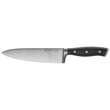 KNIFE CHEF'S BLK/SLVR 8"