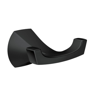 LINDOR DBL ROBE HOOK MATTE BLK