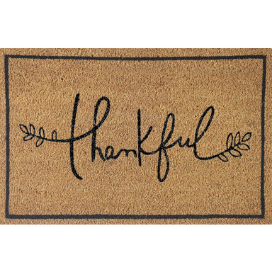 DOOR MAT COIR THANKFUL