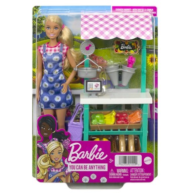 17PC Barbie Farmers Market Plays