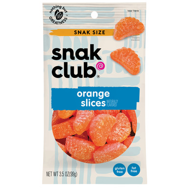 GUMMI CANDY ORANGE 3.5OZ