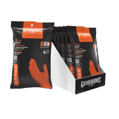 6pk Nitrile Disposable Gloves