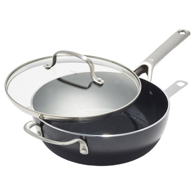 PAN WITH LID NONSTK 3QT