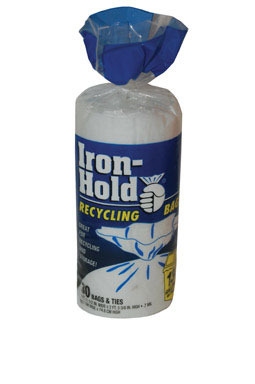 Iron-Hold 13 gal Kitchen Trash Bags Twist Tie 30 pk