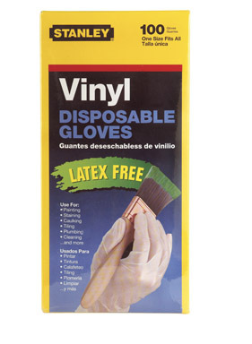 GLOVES VINYL DISPOSABLE 100CT