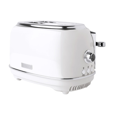 SS White 2 Slot Toaster