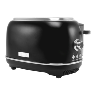 SS Black 2 Slot Toaster