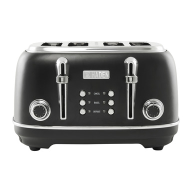 SS Black 4 Slot Toaster