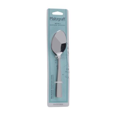 Dinner Spoon Set Slvr Ss 6pc