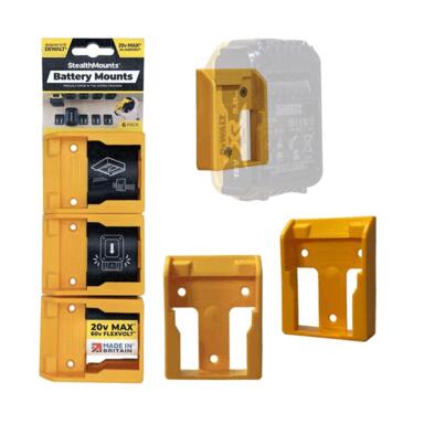 6PK DeWalt Battery Mounts Holder