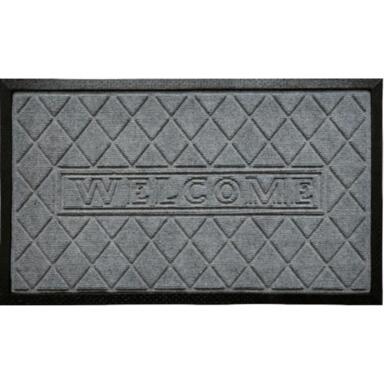 Ns Door Mat Welcome 18"x30" Gry