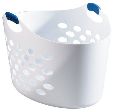 FLEX LAUNDRY BASKET WHT