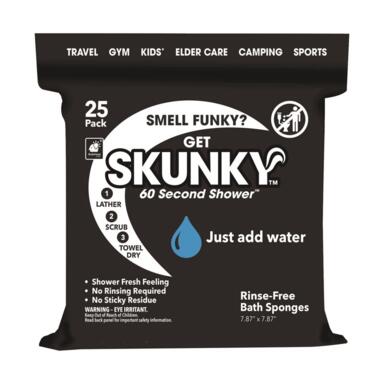 RINSE FREE BTH SPNG 25PK