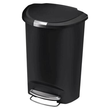 TRASH CAN 50L BLK SIMPLE