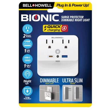 PLUG W/NGHTLGHT 2OUTLET
