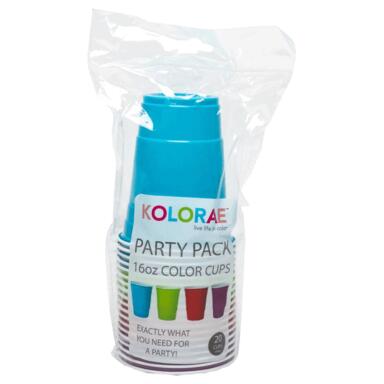 Kolorea Cup Plastic 16oz 20pc