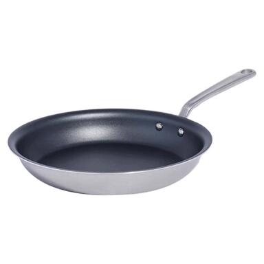FRY PN SS BLK/SLV 8"