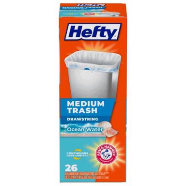TRASH BAG 8G 26PK HEFTY
