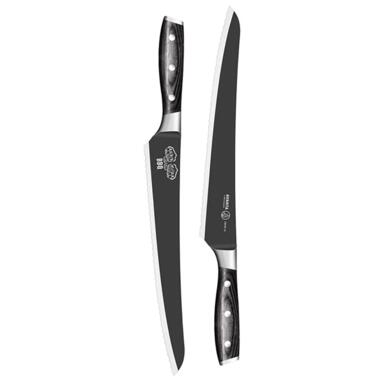 KNIFE SLICER SS WOOD 10"
