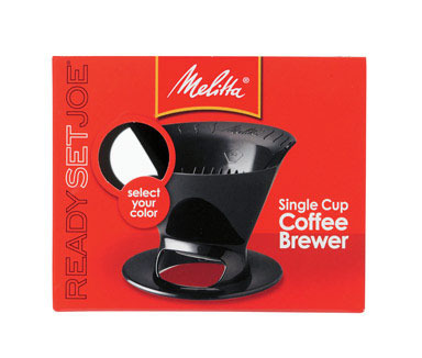 Melitta Ready Set Joe 1 cups Black Pour-Over Coffee Brewer
