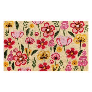 Fc Door Mat Floral 18"x30"