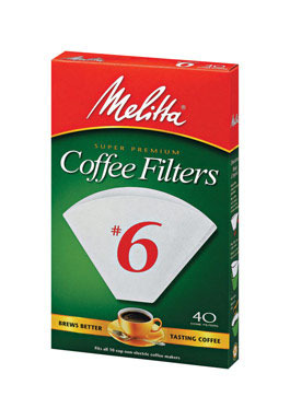 COFFEE FILTER #6WHT 40CT