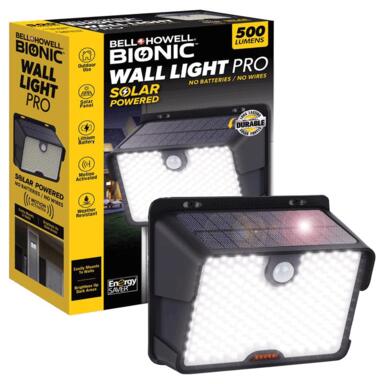 SOLAR WALL LIGHT BLK