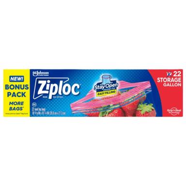 22PK Gal Ziploc Storage Bag