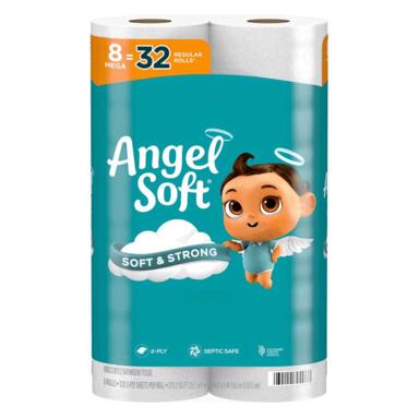 8 Roll 2 Ply Angel Toilet Paper