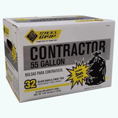 HD TRASH BAG 3MIL 55G 32PK