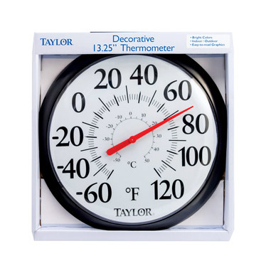 THERMOMETER IN/OUTDOOR 13.5"BOLD