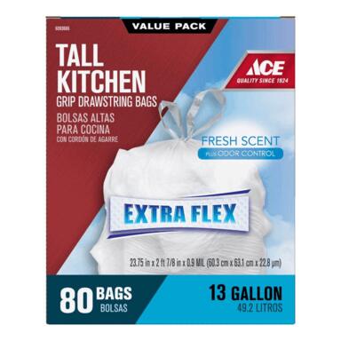KTCHN TRSH BGS WHT 13GAL