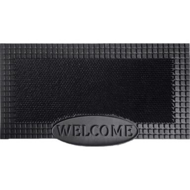 DR MT WLCM BLK 20X36"