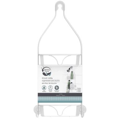 SHOWER CADDY STL WHT 21"