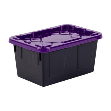 MINI TOTE 0.09G BLK/PURP