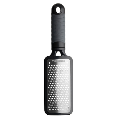 Microplane 3-3/8 in. W X 10-3/4 in. L Silver/Black Plastic/Stainless Steel Coarse Cheese Grater