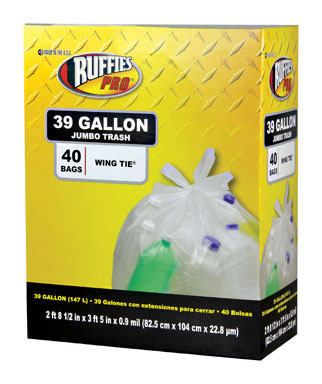 TRASH BAG 39GAL BX40 RUFFIES