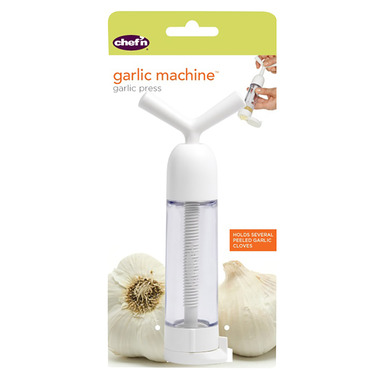 Chef'n 1.5 in. W X 3 in. L White Plastic Garlic Machine