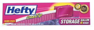 HEFTY STORAGE BAG GL 6CT