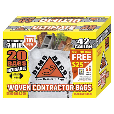 20PK 42GAL Contractor Bags