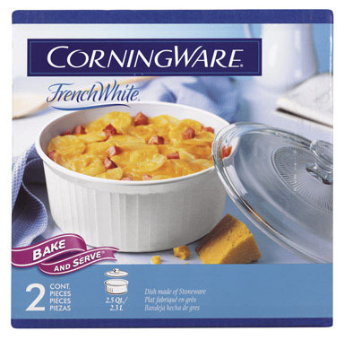 Corningware 10 in. W X 10 in. L Casserole Pan White