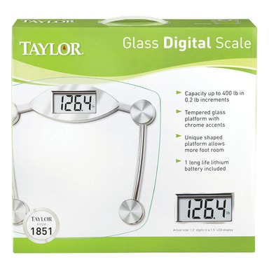 Taylor 400 lb Digital Bathroom Scale Chrome