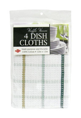 DISH CLOTH 4-PK ASST.