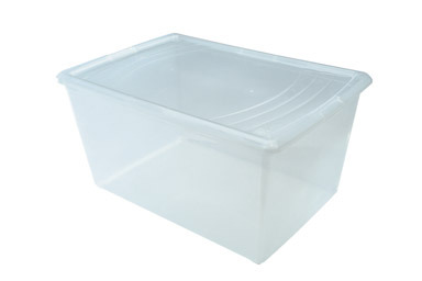 STORAGE BOX 64QT CLEAR