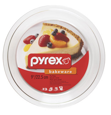 Clear Pie Plate 9"x1-1/4" Pyrex