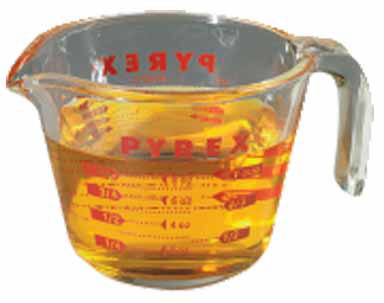 1 Cup Glass Clear Measuring Cup