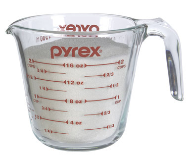 2 Cup Glass Clear Measuring Cup