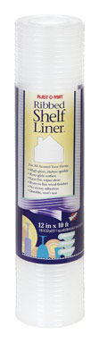 LINER SHELF RIBBED CLEAR 12"X10'
